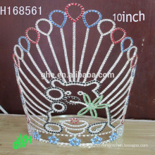 .New Designs Cheap Rhinestone Crown coutume personnalisé couronnes et tiare